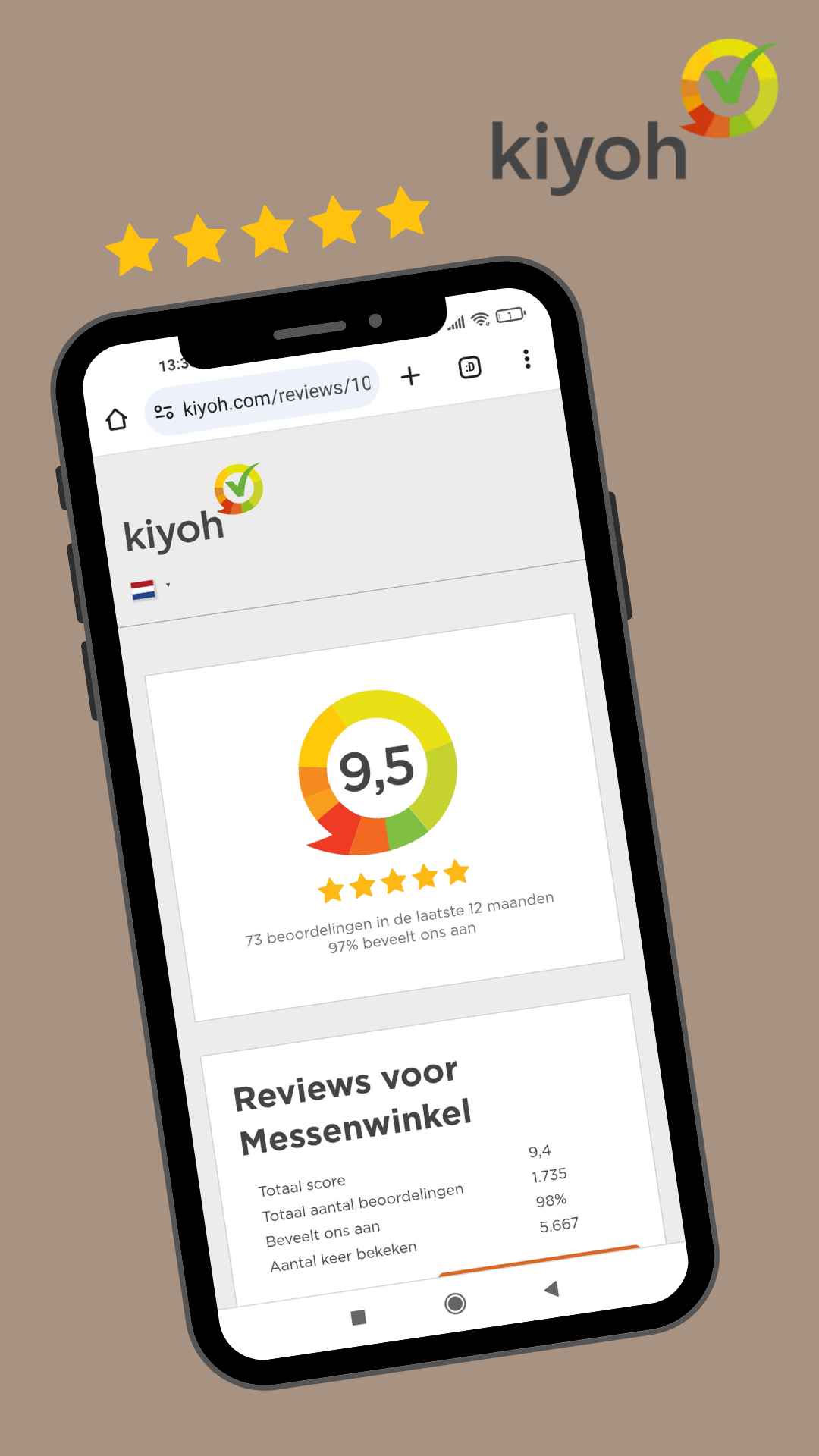 lees en/of schrijf een review op Kiyoh